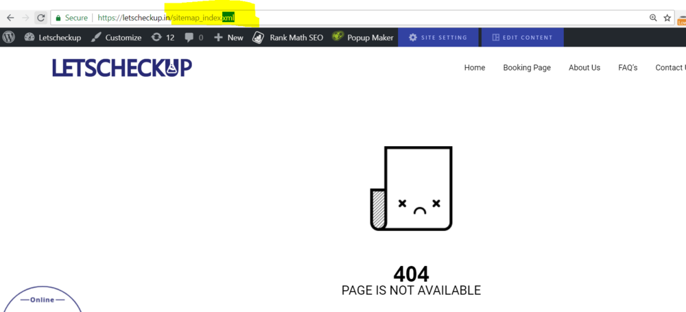 Sitemaps 404 page.PNG